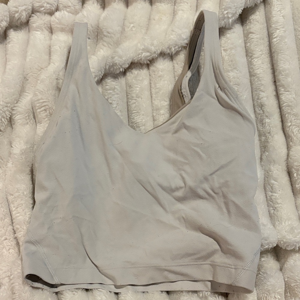 lululemon athletica white aline  tank top